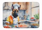 Belgian Malinois The Chef Memory Foam Kitchen Mat Machine Washable Anti-Fatigue Mat Cushion Comfort Bath Mat or Kitchen Rug