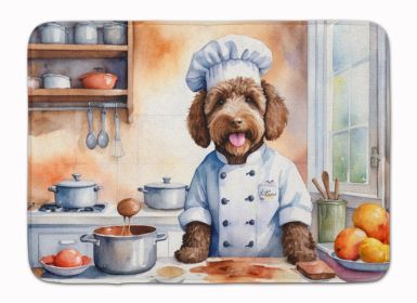 Labradoodle The Chef Memory Foam Kitchen Mat Machine Washable Anti-Fatigue Mat Cushion Comfort Bath Mat or Kitchen Rug