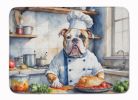 American Bulldog The Chef Memory Foam Kitchen Mat Machine Washable Anti-Fatigue Mat Cushion Comfort Bath Mat or Kitchen Rug