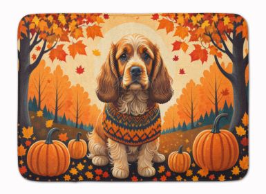Cocker Spaniel Fall Memory Foam Kitchen Mat Machine Washable Anti-Fatigue Mat Cushion Comfort Bath Mat or Kitchen Rug
