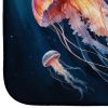 Deep-Sea Jellyfish Dish Drying Mat Absorbent Dish Drying Mat Pad for Kitchen Counter Dish Drainer Mat for Countertop, 14 x 21", Multicolor