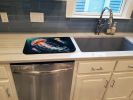 Deep-Sea Jellyfish Dish Drying Mat Absorbent Dish Drying Mat Pad for Kitchen Counter Dish Drainer Mat for Countertop, 14 x 21", Multicolor