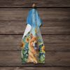 Finnish Spitz in Sunflowers Kitchen Towel Dish Cloths Guest Hand Towel Decorative Bathroom Towel for Face,Tea, Dishcloth, Kitchen and Bath