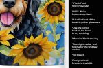 Bernedoodle in Sunflowers Kitchen Towel Dish Cloths Guest Hand Towel Decorative Bathroom Towel for Face,Tea, Dishcloth, Kitchen and Bath