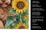Cockapoo in Sunflowers Kitchen Towel Dish Cloths Guest Hand Towel Decorative Bathroom Towel for Face,Tea, Dishcloth, Kitchen and Bath