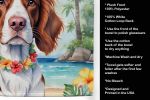Welsh Springer Spaniel Luau Kitchen Towel Dish Cloths Guest Hand Towel Decorative Bathroom Towel for Face,Tea, Dishcloth, Kitchen and Bath