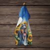 American English Coonhound in Sunflowers Kitchen Towel Dish Cloths Guest Hand Towel Decorative Bathroom Towel for Face,Tea, Dishcloth