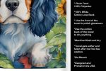 Cavalier Spaniel in Sunflowers Kitchen Towel Dish Cloths Guest Hand Towel Decorative Bathroom Towel for Face,Tea, Dishcloth, Kitchen and Bath
