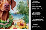 Vizsla Luau Kitchen Towel Dish Cloths Guest Hand Towel Decorative Bathroom Towel for Face,Tea, Dishcloth, Kitchen and Bath