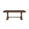 Formal Traditional Dining Set 9pc Table with Extension Leaf and 2 Armchairs 6 Side Chairs Cherry Finish Fabric Upholstery Nailhead Trim Wooden Furnitu