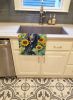 Curly-Coated Retriever in Sunflowers Kitchen Towel Dish Cloths Guest Hand Towel Decorative Bathroom Towel for Face,Tea, Dishcloth, Kitchen and Bath