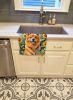 Finnish Spitz in Sunflowers Kitchen Towel Dish Cloths Guest Hand Towel Decorative Bathroom Towel for Face,Tea, Dishcloth, Kitchen and Bath
