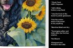 Curly-Coated Retriever in Sunflowers Kitchen Towel Dish Cloths Guest Hand Towel Decorative Bathroom Towel for Face,Tea, Dishcloth, Kitchen and Bath