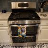 French Bulldog in Sunflowers Kitchen Towel Dish Cloths Guest Hand Towel Decorative Bathroom Towel for Face,Tea, Dishcloth, Kitchen and Bath