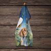 English Foxhound in Sunflowers Kitchen Towel Dish Cloths Guest Hand Towel Decorative Bathroom Towel for Face,Tea, Dishcloth, Kitchen and Bath