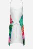 West Virginia Rhododendrons in Watercolor Apron Cooking Kitchen Server Baking Crafts Gardening for Adult Women Men, Unisex, Large, Multicolor