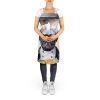 Pug The Chef Apron Cooking Kitchen Server Baking Crafts Gardening for Adult Women Men, Unisex, Large, Multicolor