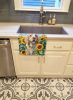 Clumber Spaniel in Sunflowers Kitchen Towel Dish Cloths Guest Hand Towel Decorative Bathroom Towel for Face,Tea, Dishcloth, Kitchen and Bath