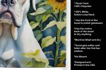 Boxer in Sunflowers Kitchen Towel Dish Cloths Guest Hand Towel Decorative Bathroom Towel for Face,Tea, Dishcloth, Kitchen and Bath