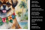 Tibetan Spaniel Luau Kitchen Towel Dish Cloths Guest Hand Towel Decorative Bathroom Towel for Face,Tea, Dishcloth, Kitchen and Bath