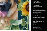 Anatolian Shepherd in Sunflowers Kitchen Towel Dish Cloths Guest Hand Towel Decorative Bathroom Towel for Face,Tea, Dishcloth, Kitchen and Bath