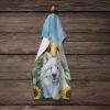 American Eskimo in Sunflowers Kitchen Towel Dish Cloths Guest Hand Towel Decorative Bathroom Towel for Face,Tea, Dishcloth, Kitchen and Bath