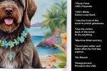 Wirehaired Pointing Griffon Luau Kitchen Towel Dish Cloths Guest Hand Towel Decorative Bathroom Towel for Face,Tea, Dishcloth, Kitchen and Bath
