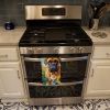 Bullmastiff in Sunflowers Kitchen Towel Dish Cloths Guest Hand Towel Decorative Bathroom Towel for Face,Tea, Dishcloth, Kitchen and Bath