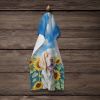Clumber Spaniel in Sunflowers Kitchen Towel Dish Cloths Guest Hand Towel Decorative Bathroom Towel for Face,Tea, Dishcloth, Kitchen and Bath