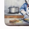 Siberian Husky The Chef Memory Foam Kitchen Mat Machine Washable Anti-Fatigue Mat Cushion Comfort Bath Mat or Kitchen Rug