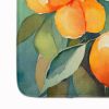Florida Orange Blossom in Watercolor Memory Foam Kitchen Mat Machine Washable Anti-Fatigue Mat Cushion Comfort Bath Mat or Kitchen Rug
