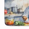American Bulldog The Chef Memory Foam Kitchen Mat Machine Washable Anti-Fatigue Mat Cushion Comfort Bath Mat or Kitchen Rug
