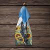Belgian Sheepdog in Sunflowers Kitchen Towel Dish Cloths Guest Hand Towel Decorative Bathroom Towel for Face,Tea, Dishcloth, Kitchen and Bath