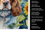 Cocker Spaniel in Sunflowers Kitchen Towel Dish Cloths Guest Hand Towel Decorative Bathroom Towel for Face,Tea, Dishcloth, Kitchen and Bath