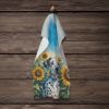 Dalmatian in Sunflowers Kitchen Towel Dish Cloths Guest Hand Towel Decorative Bathroom Towel for Face,Tea, Dishcloth, Kitchen and Bath