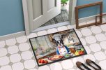 NEW Boston Terrier The Chef Doormat Front Door Mat Indoor Outdoor Rugs for Entryway, Non Slip Washable Low Pile, 18H X 27W