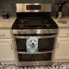 American Eskimo in Sunflowers Kitchen Towel Dish Cloths Guest Hand Towel Decorative Bathroom Towel for Face,Tea, Dishcloth, Kitchen and Bath