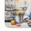 Italian Greyhound The Chef Memory Foam Kitchen Mat Machine Washable Anti-Fatigue Mat Cushion Comfort Bath Mat or Kitchen Rug