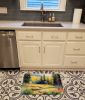Montana Bitterroot in Watercolor Memory Foam Kitchen Mat Machine Washable Anti-Fatigue Mat Cushion Comfort Bath Mat or Kitchen Rug