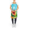 Hawaii Hawaiian Hibiscus in Watercolor Apron Cooking Kitchen Server Baking Crafts Gardening for Adult Women Men, Unisex, Large, Multicolor