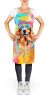 Golden Retriever Hippie Dawg Apron Cooking Kitchen Server Baking Crafts Gardening for Adult Women Men, Unisex, Large, Multicolor