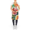Oklahoma Roses in Watercolor Apron Cooking Kitchen Server Baking Crafts Gardening for Adult Women Men, Unisex, Large, Multicolor