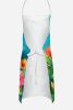 Hawaii Hawaiian Hibiscus in Watercolor Apron Cooking Kitchen Server Baking Crafts Gardening for Adult Women Men, Unisex, Large, Multicolor