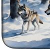 Winter Wolves Dish Drying Mat Absorbent Dish Drying Mat Pad for Kitchen Counter Dish Drainer Mat for Countertop, 14 x 21", Multicolor