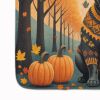 Black French Bulldog Fall Memory Foam Kitchen Mat Machine Washable Anti-Fatigue Mat Cushion Comfort Bath Mat or Kitchen Rug