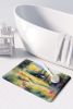 Montana Bitterroot in Watercolor Memory Foam Kitchen Mat Machine Washable Anti-Fatigue Mat Cushion Comfort Bath Mat or Kitchen Rug