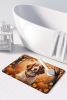Brittany Spaniel Fall Memory Foam Kitchen Mat Machine Washable Anti-Fatigue Mat Cushion Comfort Bath Mat or Kitchen Rug