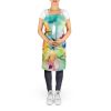 Orchids in Watercolor Apron Cooking Kitchen Server Baking Crafts Gardening for Adult Women Men, Unisex, Large, Multicolor