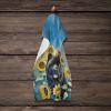 Chow Chow in Sunflowers Kitchen Towel Dish Cloths Guest Hand Towel Decorative Bathroom Towel for Face,Tea, Dishcloth, Kitchen and Bath