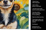 Chihuahua in Sunflowers Kitchen Towel Dish Cloths Guest Hand Towel Decorative Bathroom Towel for Face,Tea, Dishcloth, Kitchen and Bath